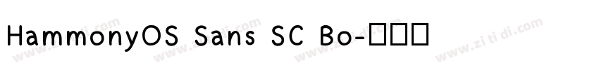 HammonyOS Sans SC Bo字体转换
